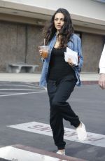 MILA KUNIS Out and About in Los Angeles 12/09/2015