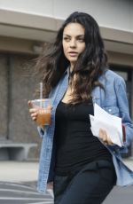 MILA KUNIS Out and About in Los Angeles 12/09/2015