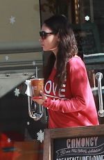 MILA KUNIS Out for Coffee in Studio City 12/14/2015