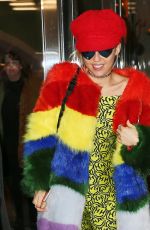 MILEY CYRUS Leaves Her Hotel in New York 12/01/2015