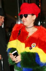 MILEY CYRUS Leaves Her Hotel in New York 12/01/2015
