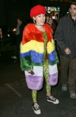 MILEY CYRUS Leaves Her Hotel in New York 12/01/2015