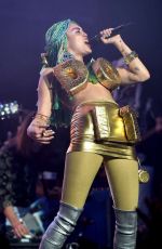 MILEY CYRUS Performs at Wiltern Theatre  in Los Angeles 12/19/2015