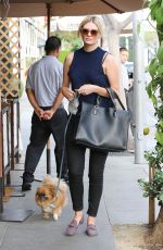 MISCHA BARTON Walks Her Dog Out in Beverly Hills 12/03/2015