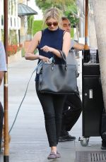 MISCHA BARTON Walks Her Dog Out in Beverly Hills 12/03/2015