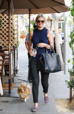 MISCHA BARTON Walks Her Dog Out in Beverly Hills 12/03/2015