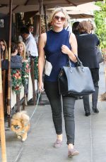 MISCHA BARTON Walks Her Dog Out in Beverly Hills 12/03/2015