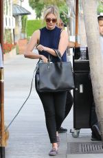 MISCHA BARTON Walks Her Dog Out in Beverly Hills 12/03/2015
