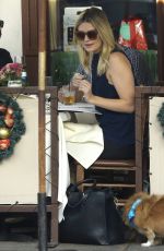 MISCHA BARTON Walks Her Dog Out in Beverly Hills 12/03/2015