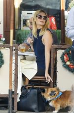 MISCHA BARTON Walks Her Dog Out in Beverly Hills 12/03/2015