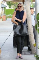 MISCHA BARTON Walks Her Dog Out in Beverly Hills 12/03/2015