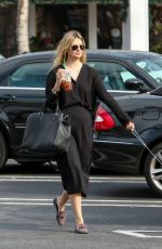 MISCHA BARTON Wlaks Her Dog Out in Beverly Hills 12/19/2015