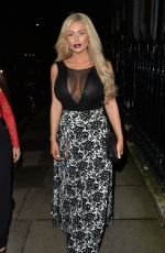 NICOLA MCLEAN Night Out in London 11/26/2015