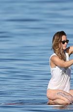 OLIVIA WILDE in Bikini on the Beach in Hawaii 12/13/2015