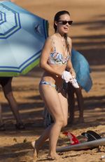 OLIVIA WILDE in Bikini Paddleboarding in Maui 12/19/2015