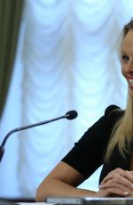 PAMELA ANDERSON at International Fund for Animal Welfare in Moscow 12/07/2015