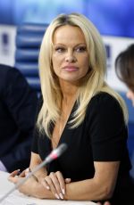 PAMELA ANDERSON at International Fund for Animal Welfare in Moscow 12/07/2015