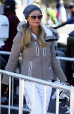 PARIS HILTON Out and About in Aspen 12/28/2015