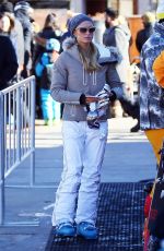 PARIS HILTON Out and About in Aspen 12/28/2015