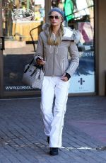 PARIS HILTON Out and About in Aspen 12/28/2015