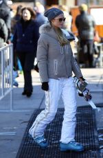PARIS HILTON Out and About in Aspen 12/28/2015