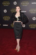 PEYTON LIST at Star Wars: Episode VII – The Force Awakens Premiere in Hollywood 12/14/2015