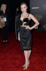 PEYTON LIST at Star Wars: Episode VII – The Force Awakens Premiere in Hollywood 12/14/2015