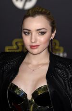 PEYTON LIST at Star Wars: Episode VII – The Force Awakens Premiere in Hollywood 12/14/2015