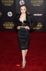 PEYTON LIST at Star Wars: Episode VII – The Force Awakens Premiere in Hollywood 12/14/2015