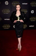 PEYTON LIST at Star Wars: Episode VII – The Force Awakens Premiere in Hollywood 12/14/2015