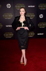 PEYTON LIST at Star Wars: Episode VII – The Force Awakens Premiere in Hollywood 12/14/2015