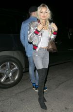 PIA MIA PEREZ Leaves The Nice Guy Restaurant in West Hollywood