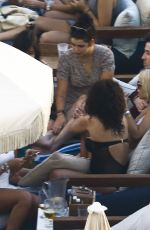 PIXIE GELDOF, RITA ORA and DAISY LOWE at a Pool in Miami 12/29/2015