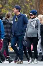 Pregnant ROSE BYRNE and Bobby Cannavale Out at Washington Square Park in New York 12/12/2015
