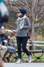Pregnant ROSE BYRNE and Bobby Cannavale Out at Washington Square Park in New York 12/12/2015