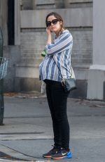 Pregnant ROSE BYRNE Out and About in New York 12/13/2015