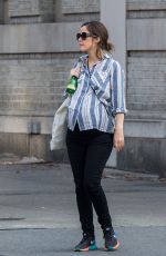 Pregnant ROSE BYRNE Out and About in New York 12/13/2015