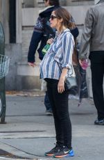 Pregnant ROSE BYRNE Out and About in New York 12/13/2015