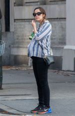 Pregnant ROSE BYRNE Out and About in New York 12/13/2015
