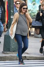 Pregnant ROSE BYRNE Out and About in New York 12/15/2015