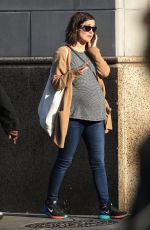 Pregnant ROSE BYRNE Out and About in New York 12/15/2015