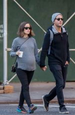 Pregnant ROSE BYRNE Out and About in New York 12/15/2015