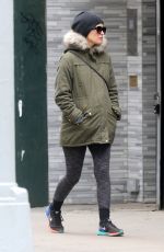 Pregnant ROSE BYRNE Out and About in New York 12/21/2015
