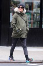 Pregnant ROSE BYRNE Out and About in New York 12/21/2015