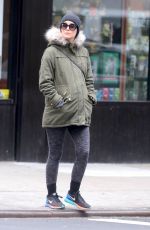 Pregnant ROSE BYRNE Out and About in New York 12/21/2015
