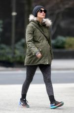 Pregnant ROSE BYRNE Out and About in New York 12/21/2015