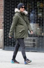 Pregnant ROSE BYRNE Out and About in New York 12/21/2015