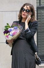 Pregnant ROSE BYRNE Out and About in New York 12/24/2015