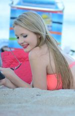 RACHEL SANDERS in Bikini at a Beach in Miami 10/20/2015