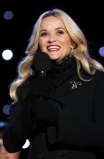 REESE WITHERSPOON at 93rd Annual National Christmas Tree Lighting in Washington 12/03/2015